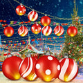 Jetec 4 Pcs 24in Light Up PVC Inflatable Christmas Balls Outdoor Decorations by Deal US