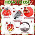 Jetec 4 Pcs 24in Light Up PVC Inflatable Christmas Balls Outdoor Decorations by Deal US
