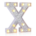 Foaky Silver Light Up Letter X Party Decoration Birthday Christmas Gift by Deal US