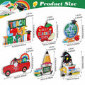 6 Pcs Teacher Appreciation Wooden Table Decorations Signs Classroom Block by Deal US