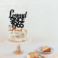 Legend Since 1965 60th Birthday Cake Topper Black Funny Fabulous Decor by Deal US