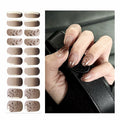Oauee Semi Cured Gel Nail Strips 20 Stickers Anthracite Gray UV/LED Lamp by Deal US