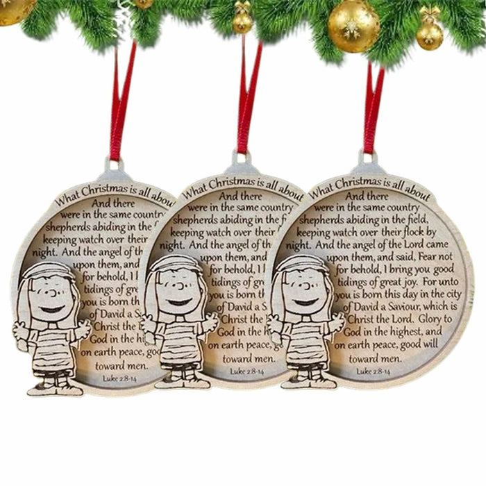 Wooden Christmas Ornaments Elephant Friendship Gifts for Women Sister 5PCS by Deal US