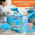 QUOKKA Dino Toy Storage Box Organizer 24.8x16.1x13 In Collapsible Fabric Bin by Deal US