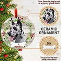 E&S Imports Harlequin Ceramic Dog Ornament Glazed Finish Christmas Decor by Deal US