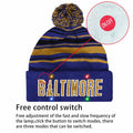 Vintage Classic Skull Cap Beanie LED Cuffed Winter Hat Knit Unisex by Deal US
