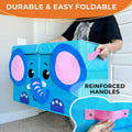 QUOKKA Dino Toy Storage Box Organizer 24.8x16.1x13 In Collapsible Fabric Bin by Deal US