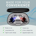 OTC Rechargeable Hearing Aids for Seniors Noise Cancellation In-Ear Black by Deal US