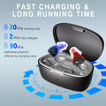 OTC Rechargeable Hearing Aids for Seniors Noise Cancellation In-Ear Black by Deal US