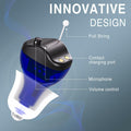 OTC Rechargeable Hearing Aids for Seniors Noise Cancellation In-Ear Black by Deal US