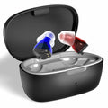 OTC Rechargeable Hearing Aids for Seniors Noise Cancellation In-Ear Black by Deal US