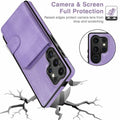 LOHASIC Samsung Galaxy S25 Ultra Case Magnetic Leather Wallet Purple by Deal US