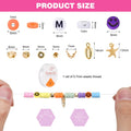 QUEFE 3800pcs Clay Beads Jewelry Making Kit 6mm 16 Colors Letter Beads by Deal US