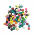 Alenybeby Silicone Pearl Beads 15mm 100pcs Round White Loose Beads by Deal US