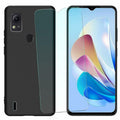 NEOYUKL Cricket Icon 5 AT&T Motivate 4 Case Tempered Glass Black 1 Pack by Deal US