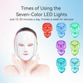 DELOO LED Facial Mask Device Seven-Colors Light Multi-Color Therapy by Deal US
