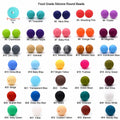 Alenybeby Silicone Pearl Beads 15mm 100pcs Round White Loose Beads by Deal US