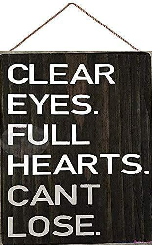 ELEtina Rustic Wooden Sign Friday Night Lights Quote 8x12 inch by Deal US