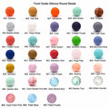 Alenybeby Silicone Pearl Beads 15mm 100pcs Round White Loose Beads by Deal US