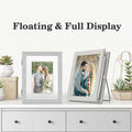 Anozie Floating Picture Frames 6x8 Grey Clear Dried Flower 2 Pack by Deal US