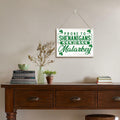 St Patrick's Day Wood Hanging Sign Prone to Shenanigans Green Decor by Deal US