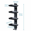 MAYZOLOP Soap Dish Holder Shower Wall Mount with 2 Hooks Bathroom by Deal US