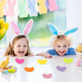 WATINC 6PCS Easter Jelly Beans Tiered Tray Decor Colorful Wooden Sign by Deal US