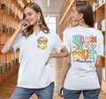 Teacher Shirts Women Last Day of School Bruh Letter Print White Size S by Deal US
