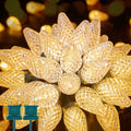 Brightown C9 LED Christmas String Lights 33ft 50 LED Warm White 2 Pack by Deal US