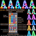 Pooqla Light Up Letters with Remote 34 Colors RGB LED Battery Operated P by Deal US