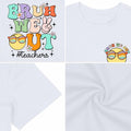 Teacher Shirts Women Last Day of School Bruh Letter Print White Size S by Deal US