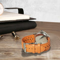 Jeereal Leather Watch Band Strap 22mm Tan Genuine Leather by Deal US