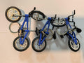 Blue Mini Bike Keychains Set of 3 Alloy Plastic Detachable Wheels Keyrings by Deal US