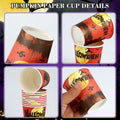 Crumya Pumpkin Disposable Paper Cups 9oz Halloween Party Supplies 40pcs by Deal US