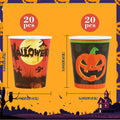 Crumya Pumpkin Disposable Paper Cups 9oz Halloween Party Supplies 40pcs by Deal US
