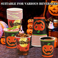 Crumya Pumpkin Disposable Paper Cups 9oz Halloween Party Supplies 40pcs by Deal US