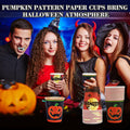 Crumya Pumpkin Disposable Paper Cups 9oz Halloween Party Supplies 40pcs by Deal US