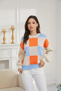 LISILONG Women's Ribbed Knit Sweater Long Sleeve multicolor Pullover Size S by Deal US