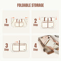 Travel Duffel Bag Women 80L Lightweight Water Resistant Foldable Beige by Deal US