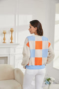 LISILONG Women's Ribbed Knit Sweater Long Sleeve multicolor Pullover Size S by Deal US