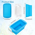 Foldable Ice Bath Mold Silicone Ice Block Chiller 3 Pack 22.2LB Total by Deal US