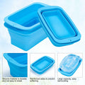 Foldable Ice Bath Mold Silicone Ice Block Chiller 3 Pack 22.2LB Total by Deal US