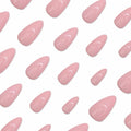 RIICFDD Black Press On Nails Almond Medium Acrylic Full Cover 24Pcs by Deal US