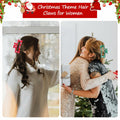 2PCS Christmas Santa Hair Claw Clips for Women Red & Green Hair Accessories by Deal US