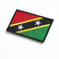 stidsds 2 Pack Saint Kitts and Nevis Flag Embroidered Patches Tactical by Deal US