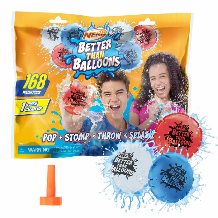 NERF Better Than Balloons Water Toys 168 Pods Easy 1 Piece Clean Up Ages 3+ by Deal US