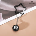 TRIWORKS Keychain Star Heart Pink Butterfly 8 Ball Dice Strawberry Charm by Deal US