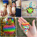 MEGANEOPRE Loom Bracelet Bands Kit 4500+ Pcs 15 Colors Clips Hooks Loom by Deal US