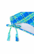 SHEKINI Girls Tie Side Sports Tassel Bikini Set Printed Blue Green Size 10 Years by Deal US