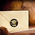 Tongcloud Graduation Stickers 360pcs Black Gold 3.8cm Round Labels Class 2024 by Deal US